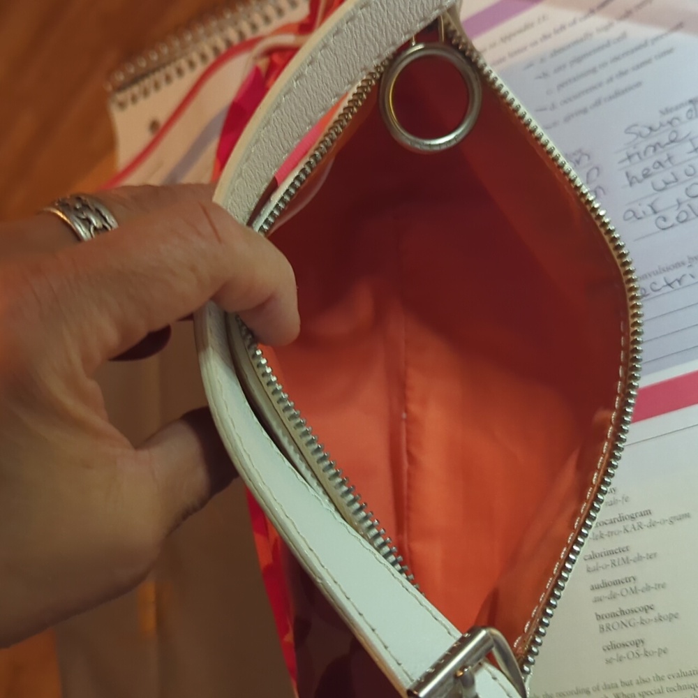 Celine Pink and Red Patterned Shoulder Bag Almost In New Condition - Picture 5 of 7